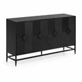 Credenza buffet in MDF e Metallo Nero 120x40x80 cm