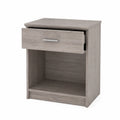 Comodino in MDF Grigio 60x40x30 cm