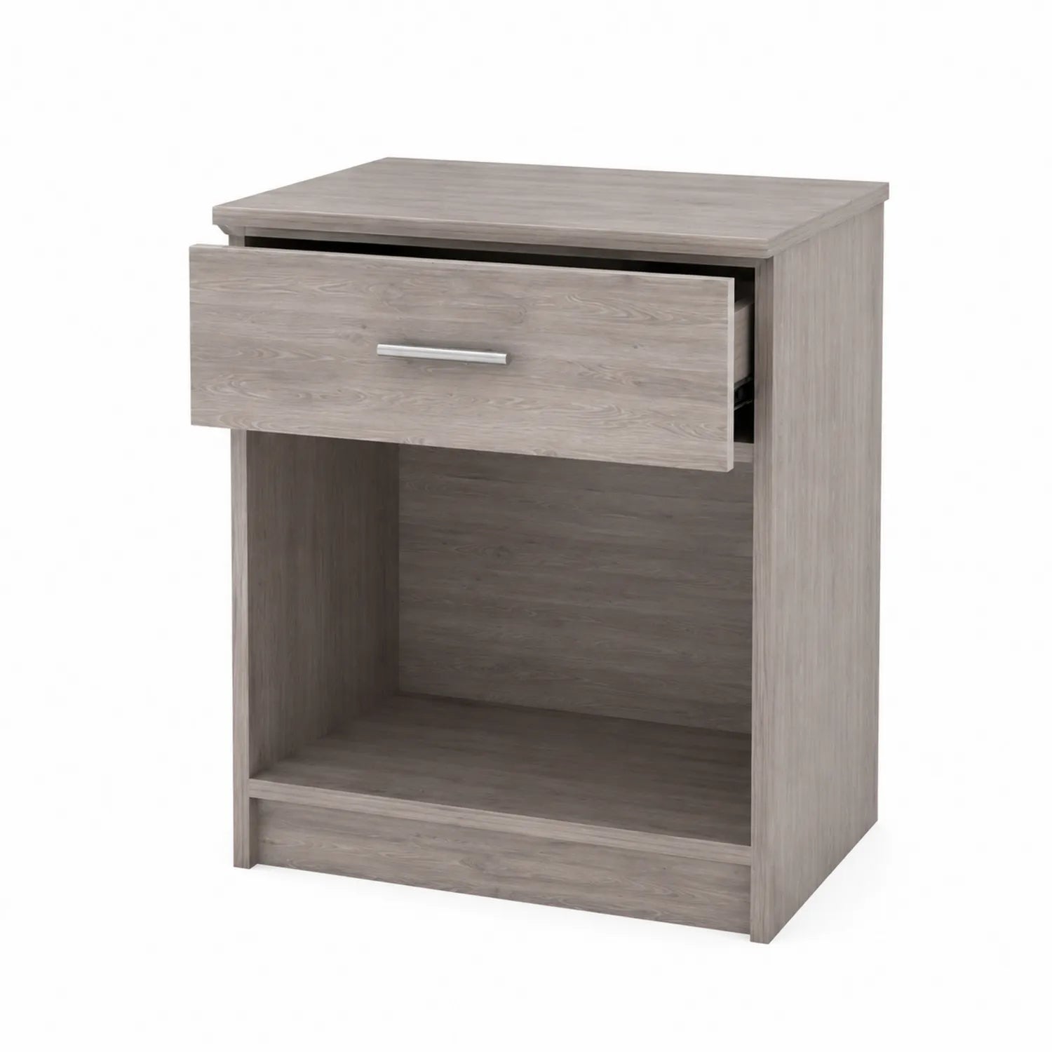 Comodino in MDF Grigio 60x40x30 cm