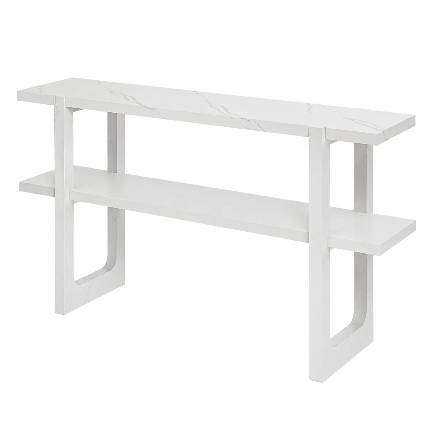 Consolle in MDF effetto Marmo Bianco