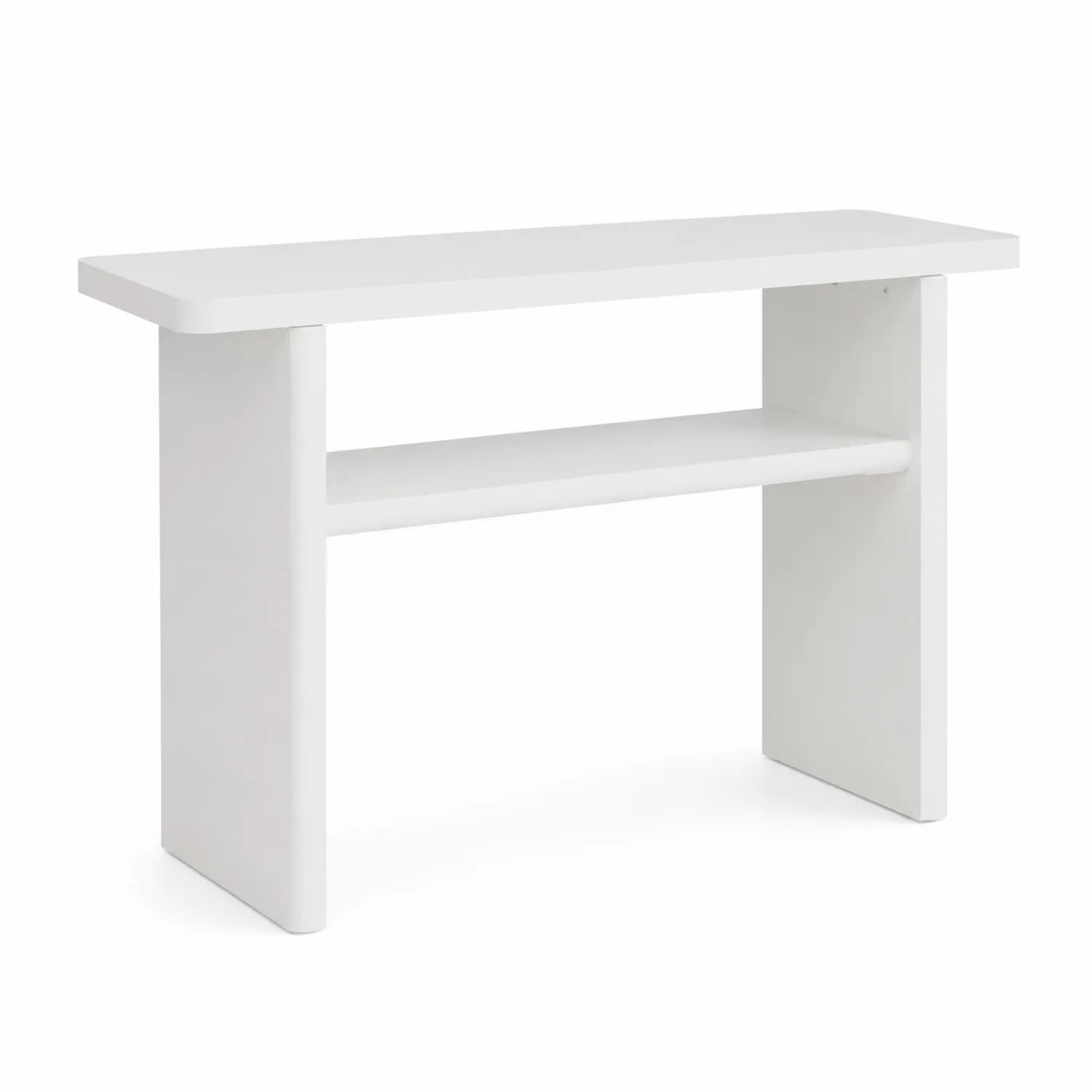 Consolle in Legno Bianco MDF 100x35x75 cm