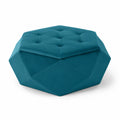 Pouf ottagonale in velluto